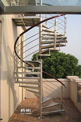 不鏽鋼旋轉樓梯-BYL-881