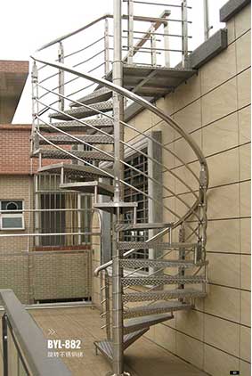 不鏽(xiù)鋼旋轉樓(lóu)梯-BYL-882
