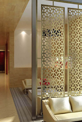 雕花屏風