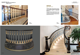 現代輕奢樓梯立柱T6070